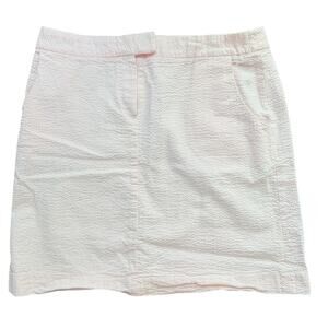 Women’s Size 10 Kenar Pink Seersucker Skirt Preppy Summer Classic